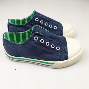 Mini Boden Youth Size 10 Navy Slip On Shoes